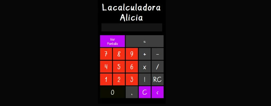 Calculadora Alicia